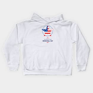 Memorial Day America - we will never forget Kids Hoodie